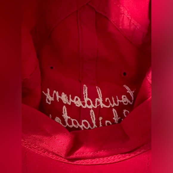 Viv & Lou ball cap, touchdowns and tailgates, red, NWT - Picture 3 of 5